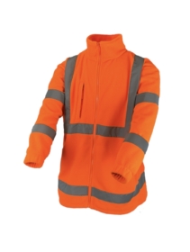 A photo of Orange Hi Vis Fleece Jacket EN20471